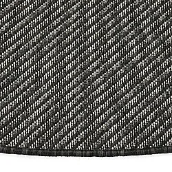 Rund matta - Indoor/Outdoor Bennett (svart)