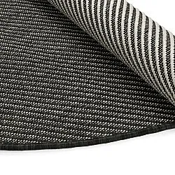 Rund matta - Indoor/Outdoor Bennett (svart)
