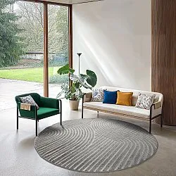Rund matta - Indoor/Outdoor Devon (grå)