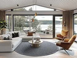 Rund matta - Tromsø (antracit)