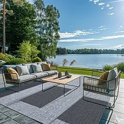 Inomhus- utomhusmatta - Monsanto (grå)