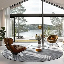 Rund matta - Ferragudo (grå)