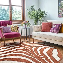 Rund matta - Indoor/Outdoor Winona (orange)