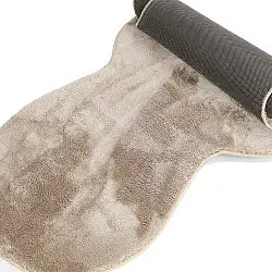 Vågig Gångmatta - Aranga Super Soft Fur (brun)