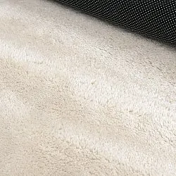 Vågig Rund Matta - Aranga Super Soft Fur (beige)