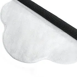 Vågig Rund Matta - Aranga Super Soft Fur (vit)
