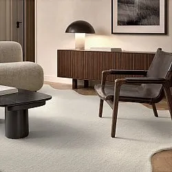 Vågig Ullmatta - Diu Hand Tufted Wool Premium (creme)