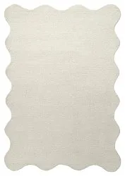 Vågig Ullmatta - Diu Hand Tufted Wool Premium (vit)
