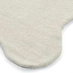 Vågig Ullmatta - Diu Hand Tufted Wool Premium (vit)