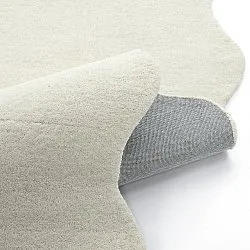 Vågig Ullmatta - Diu Hand Tufted Wool Premium (vit)