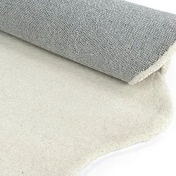 Vågig Ullmatta - Diu Hand Tufted Wool Premium (vit)