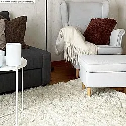 Ullmatta - Aliste Wool Shaggy (snow white)