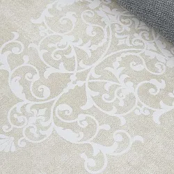 Wiltonmatta - Santi (beige/vit)