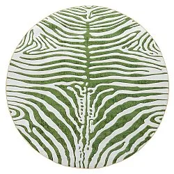 Rund matta - Zebra (grön)