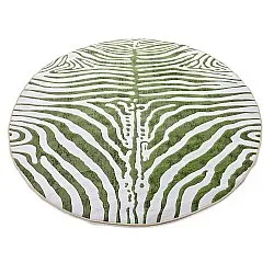 Rund matta - Zebra (grön)