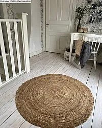 Runda mattor - Flätan (jute)