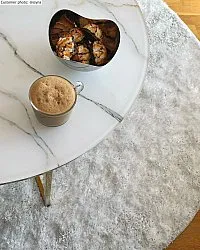 Runda mattor - Cosy (vit)