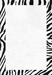 Wiltonmatta - Zebra boarder (svart/vit)