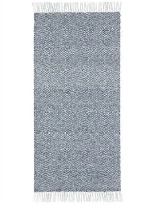 Plast- och garnmattor - Horredsmattan Goose Mix (blå)
