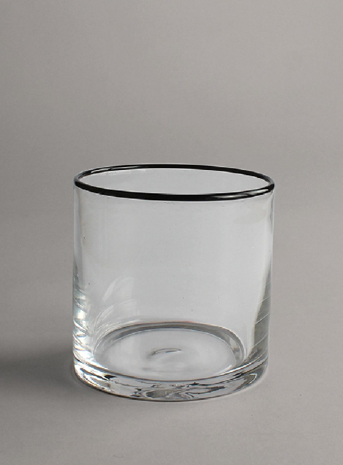 Ljuslykta M - Harmony (clear/black) (Storlek: 10 x 10 cm)