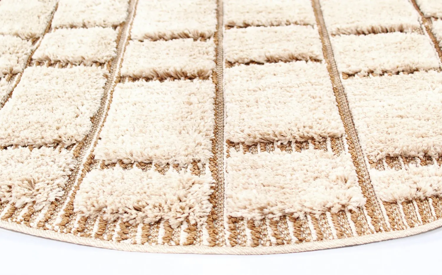 Runda mattor - Lousa (beige)