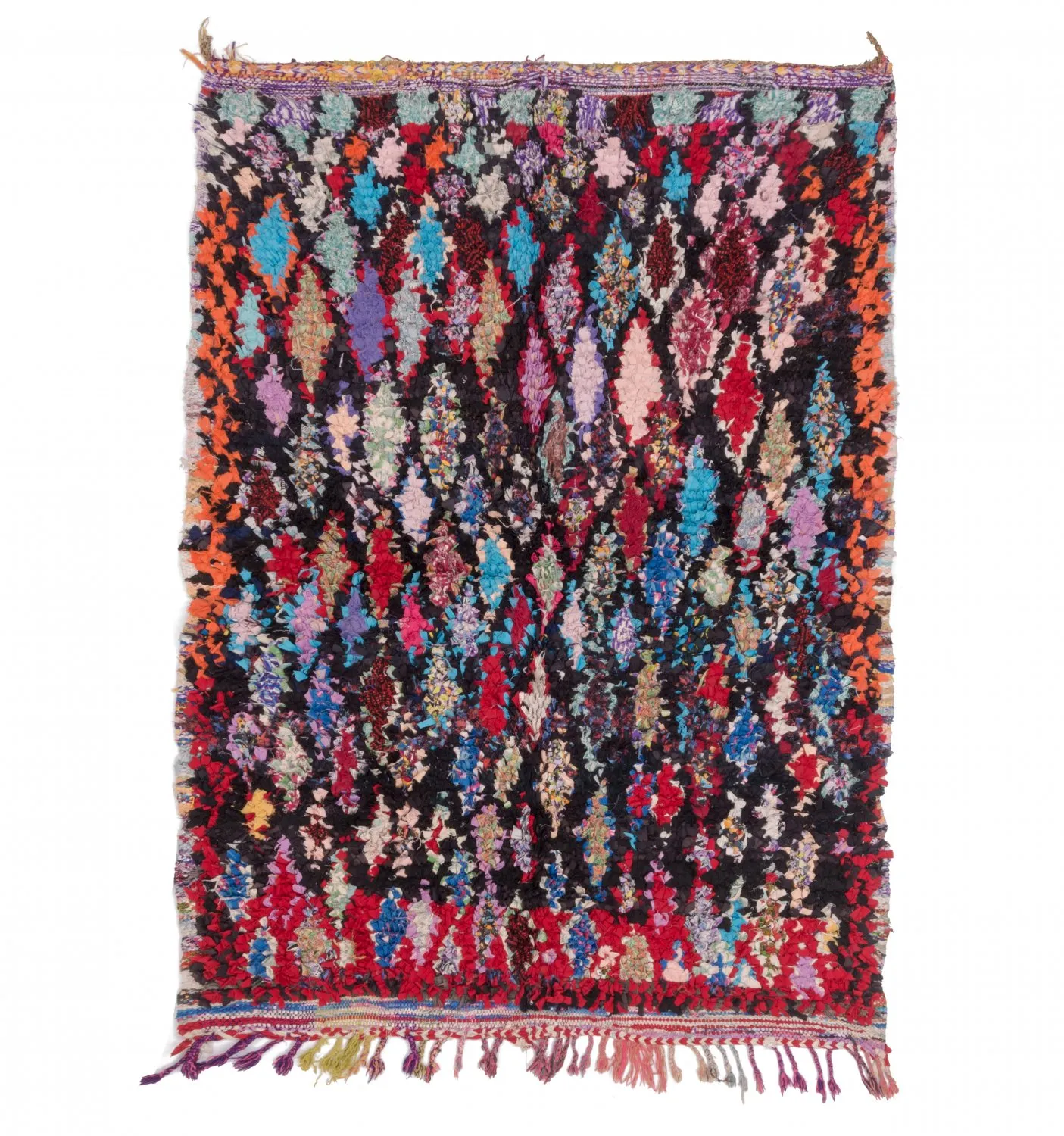 Marockansk Boucherouite-matta 185 x 125 cm