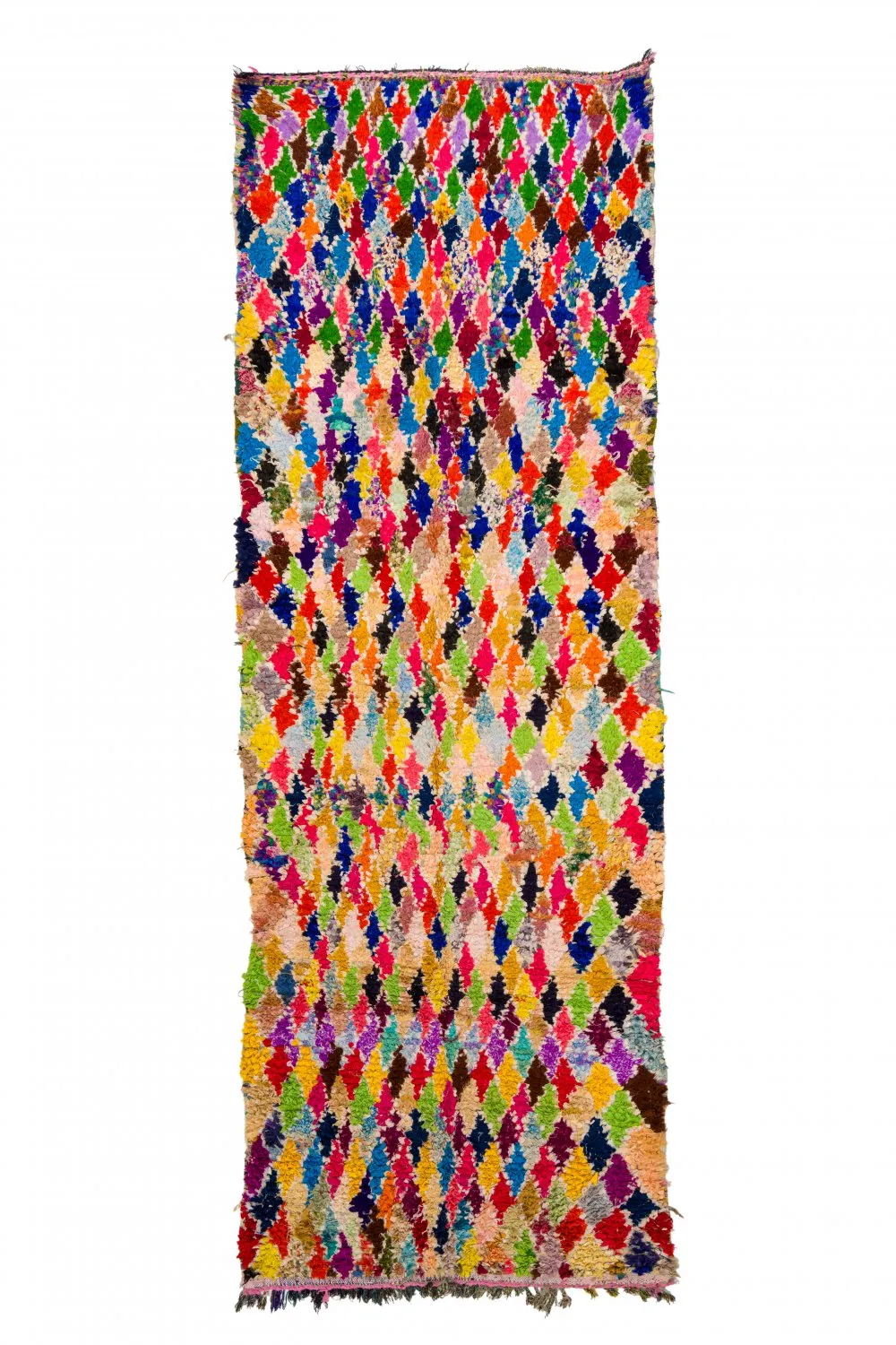 Marockansk Boucherouite-matta 120 x 335 cm