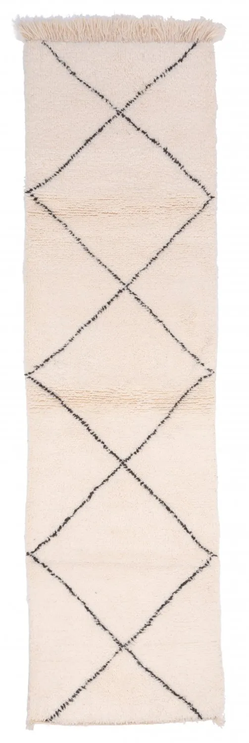 Kelimmatta Marockansk Beni Ourain 305 x 85 cm