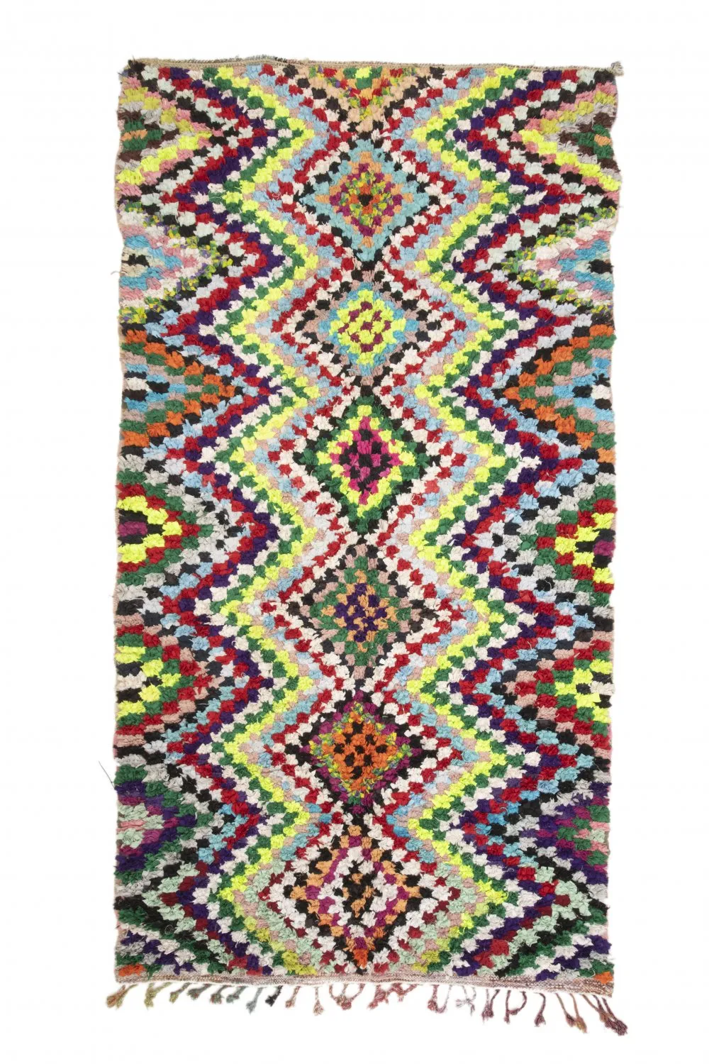 Marockansk Boucherouite-matta 315 x 170 cm
