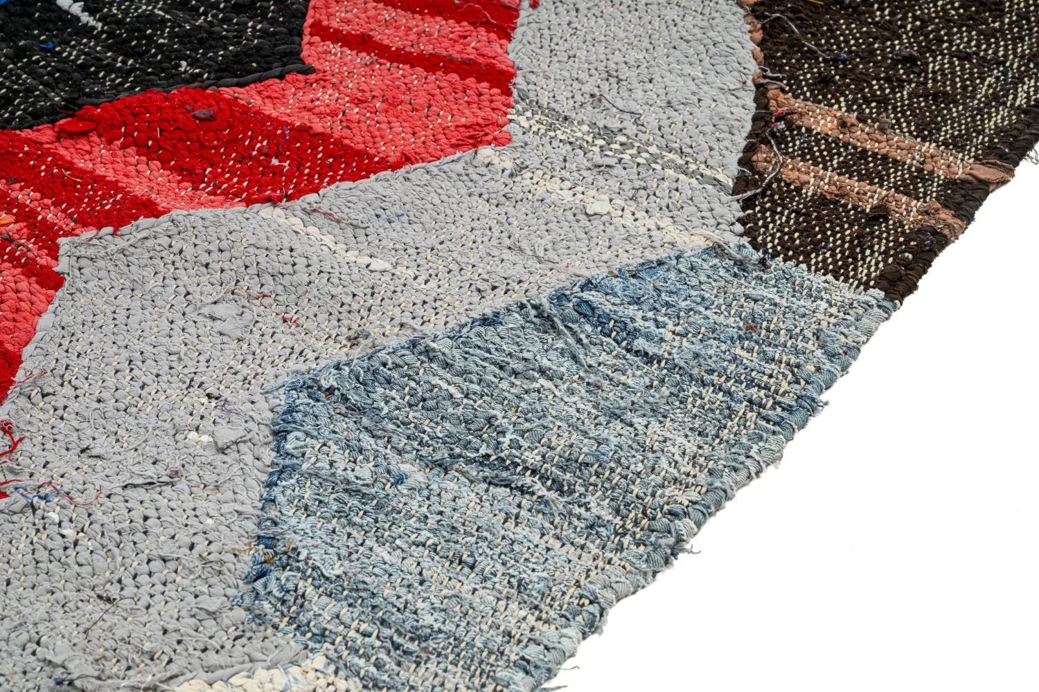 Marockansk Boucherouite-matta 135 x 225 cm