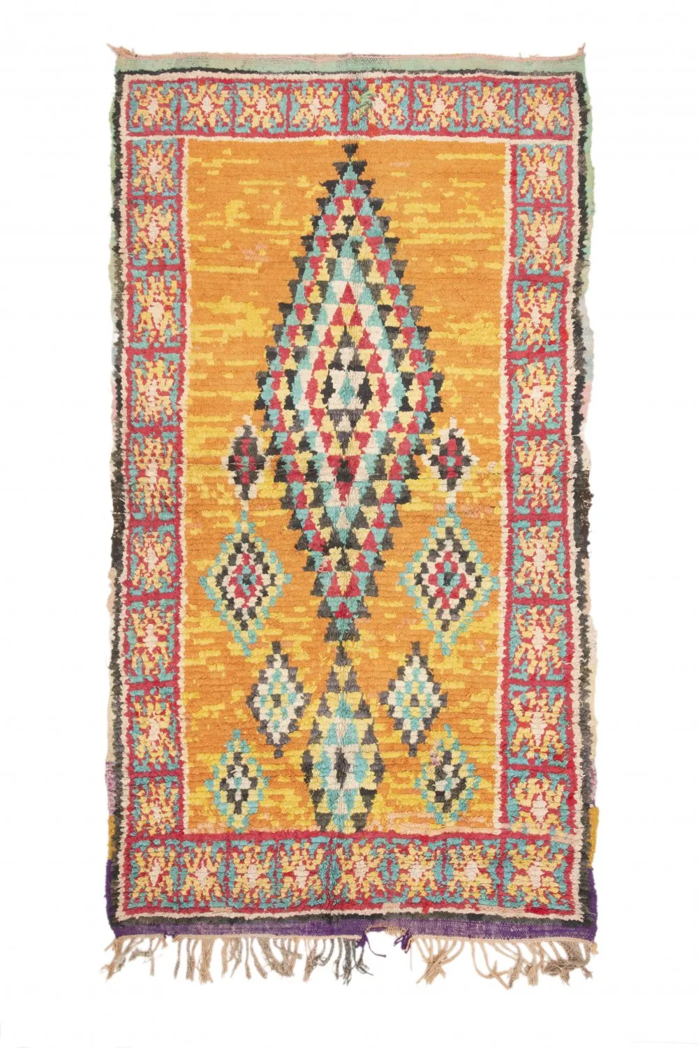 Marockansk Boucherouite-matta 270 x 155 cm