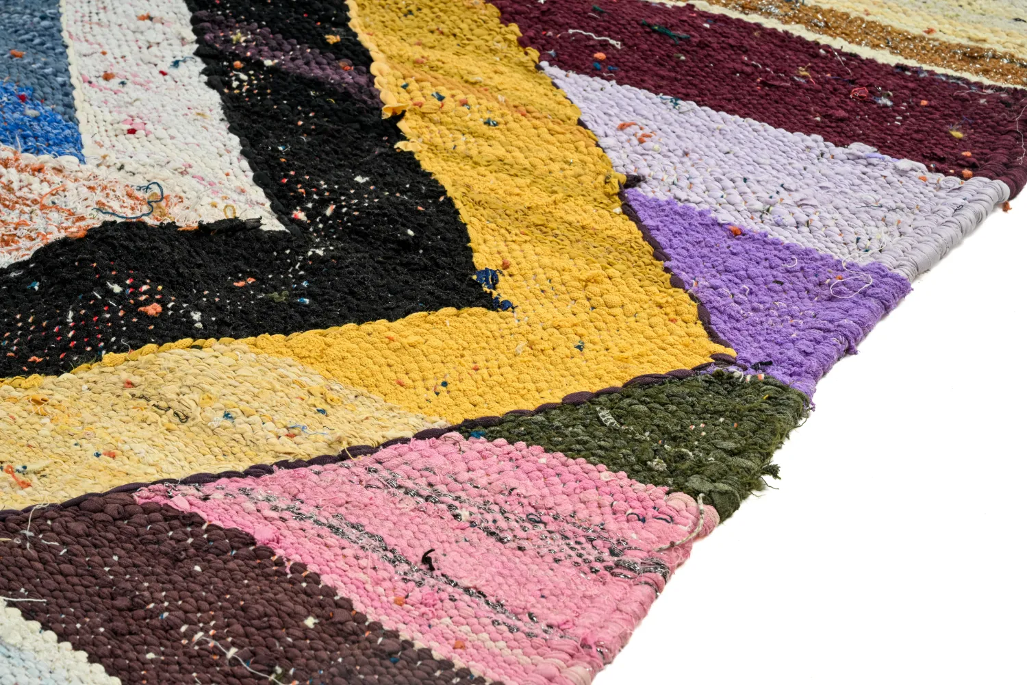 Marockansk Boucherouite-matta 135 x 260 cm