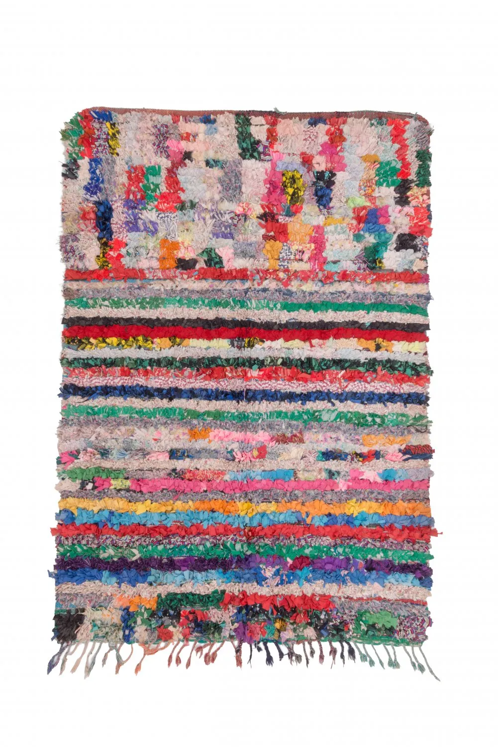 Marockansk Boucherouite-matta 210 x 145 cm