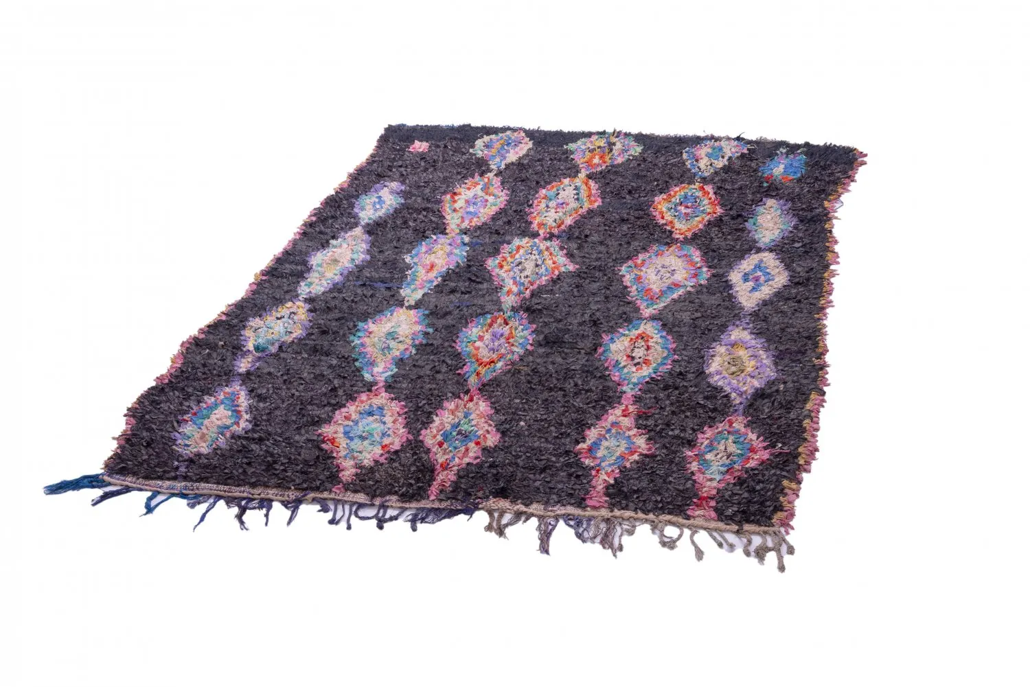 Marockansk Boucherouite-matta 260 x 145 cm