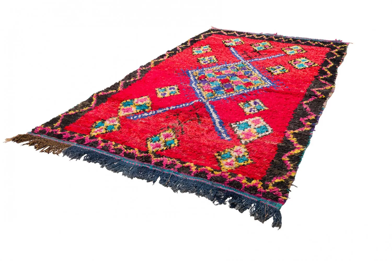 Marockansk Boucherouite-matta 170 x 300 cm