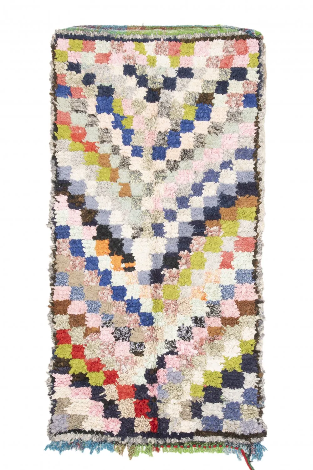Marockansk Boucherouite-matta 210 x 115 cm