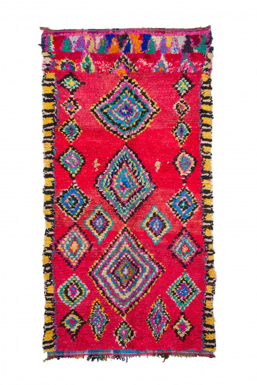 Marockansk Boucherouite-matta 290 x 140 cm