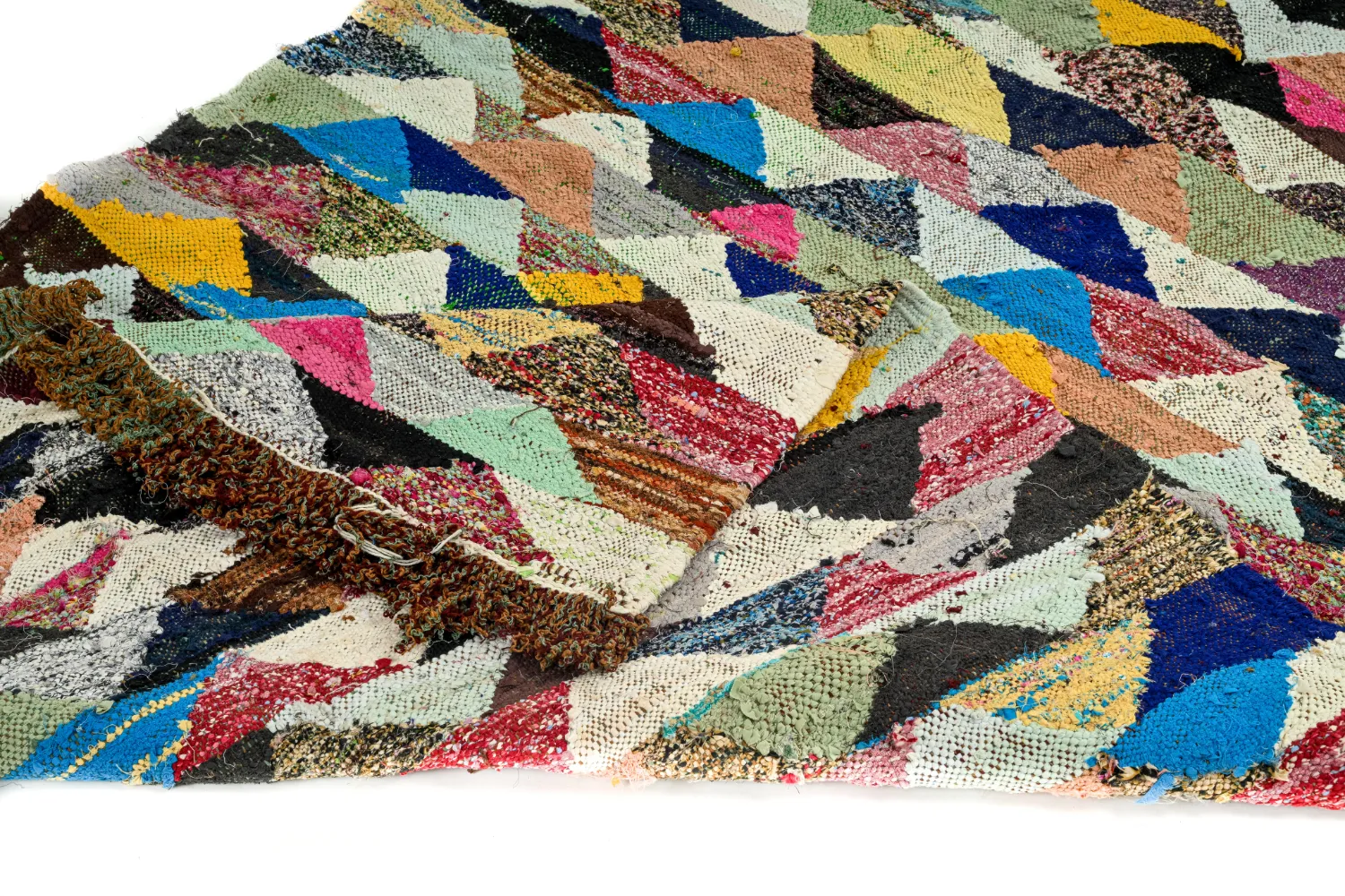 Marockansk Boucherouite-matta 125 x 225 cm