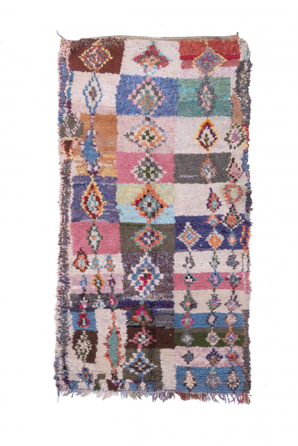 Marockansk Boucherouite-matta 275 x 145 cm