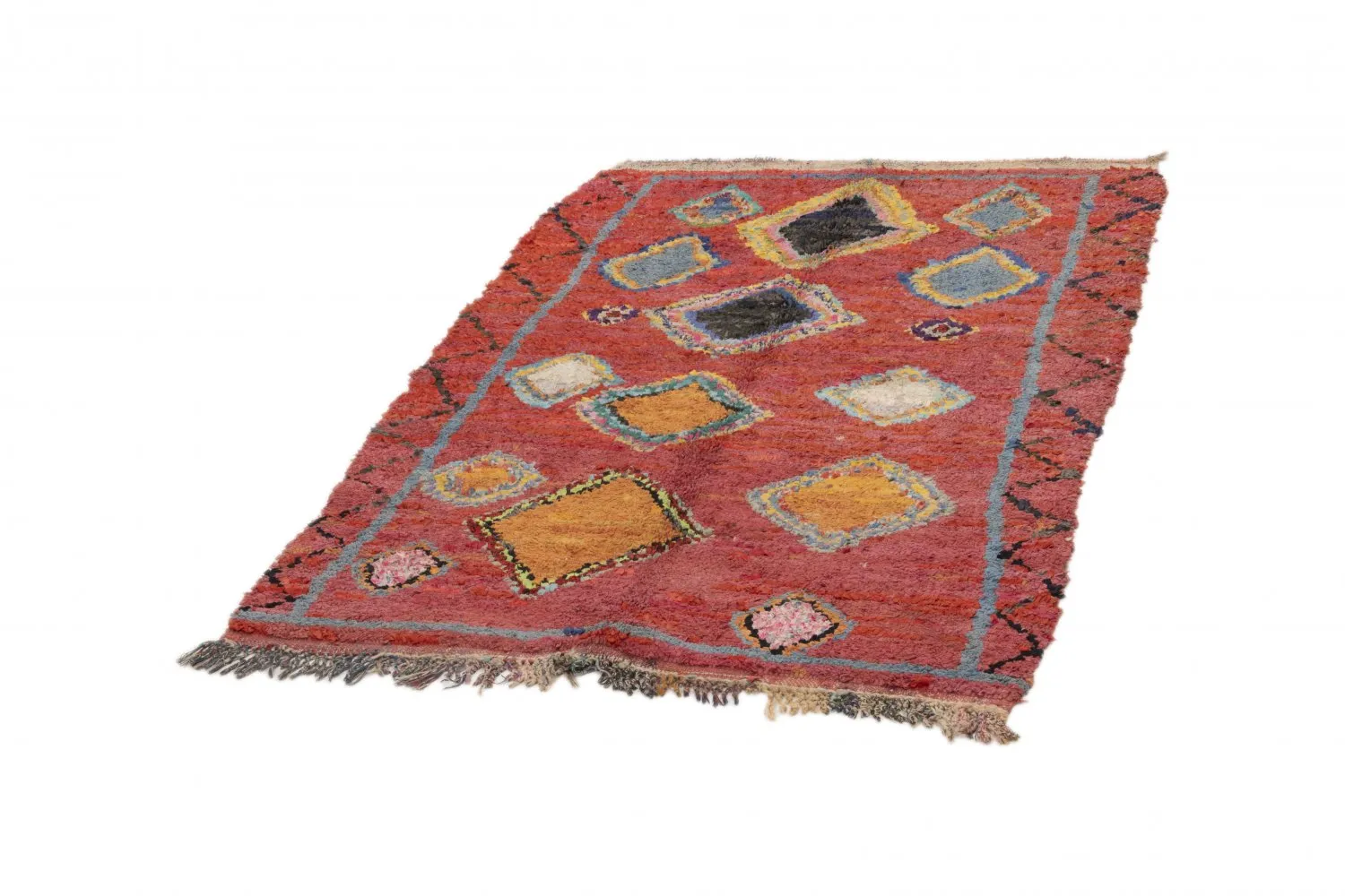 Marockansk Boucherouite-matta 200 x 120 cm