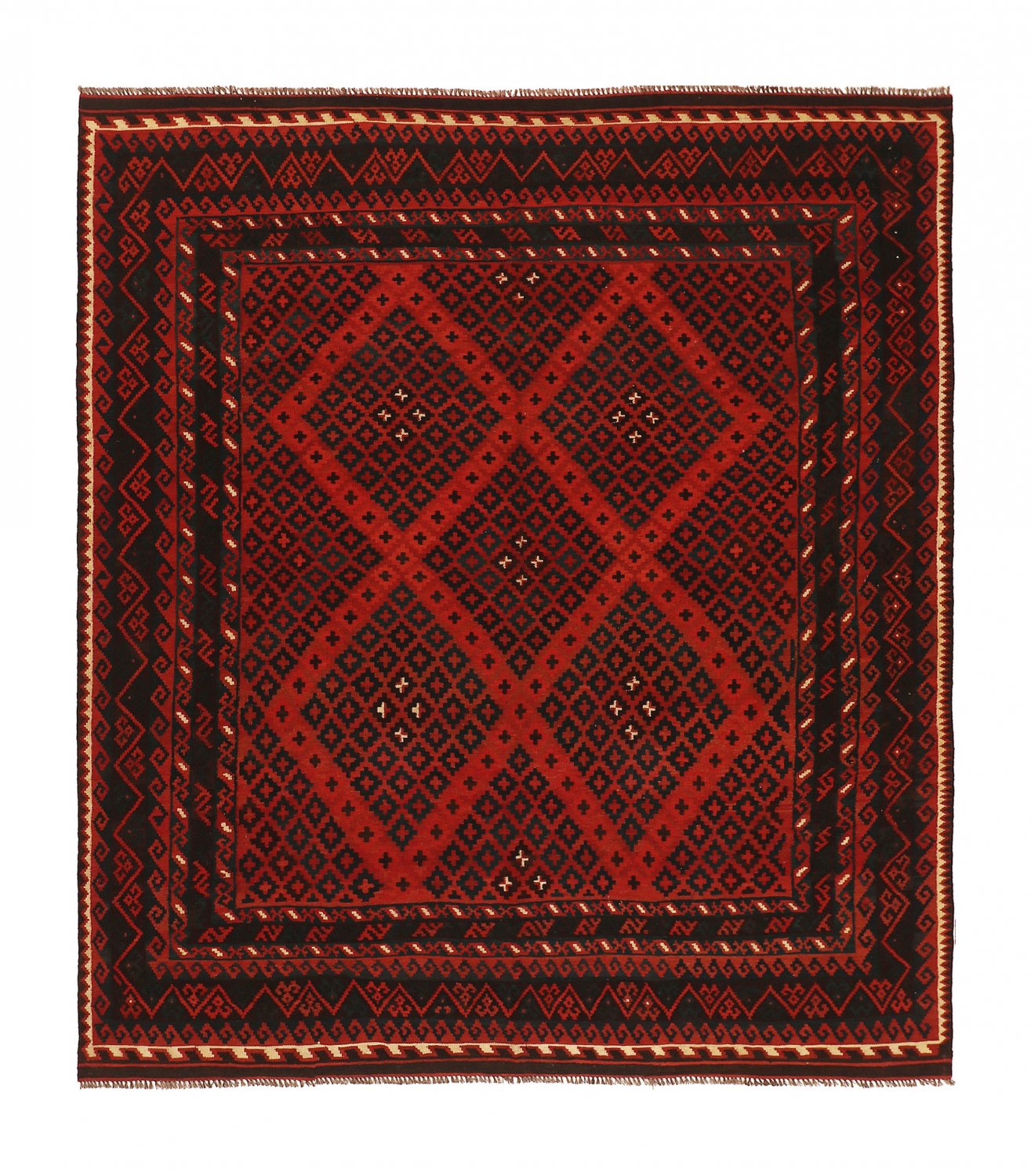 Orientalisk kelimmatta 296 x 263 cm (Storlek: 296 x 263 cm)