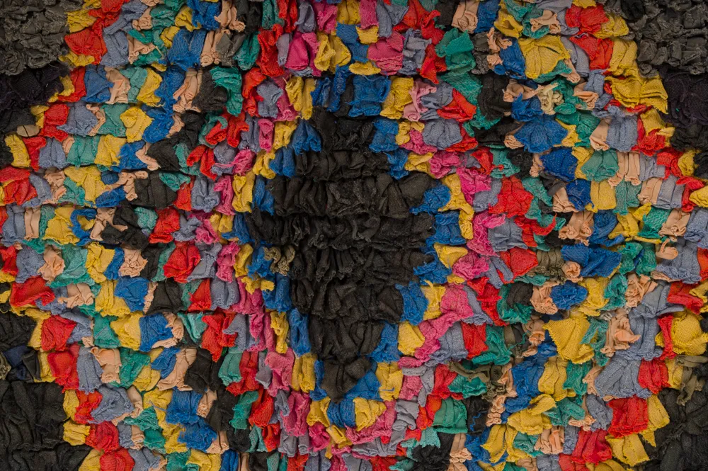 Marockansk Boucherouite-matta 285 x 120 cm