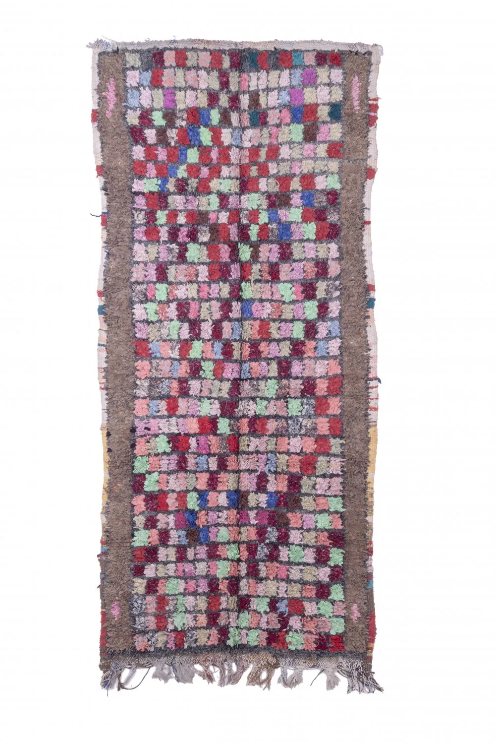 Marockansk Boucherouite-matta 285 x 125 cm
