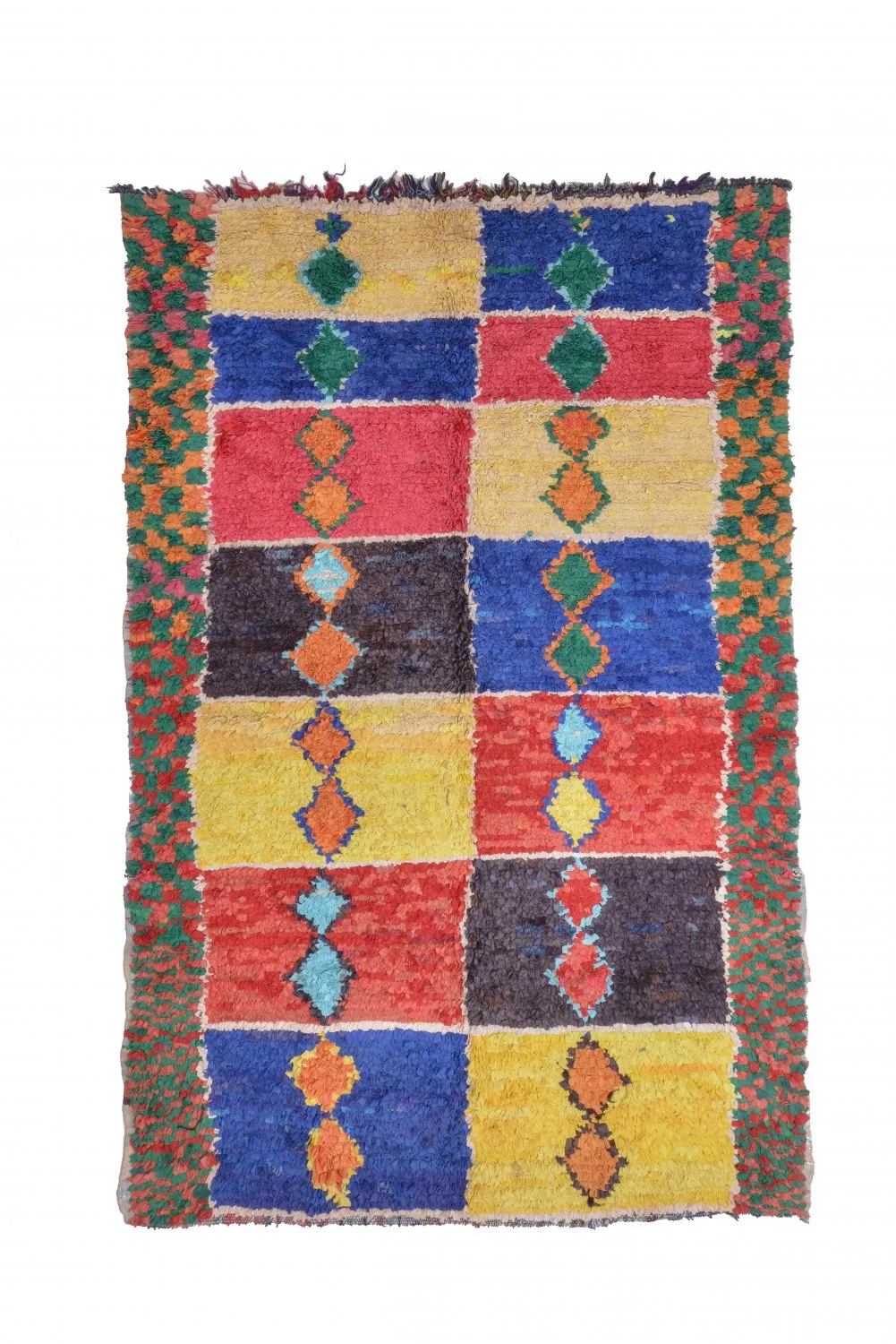 Marockansk Boucherouite-matta 255 x 160 cm