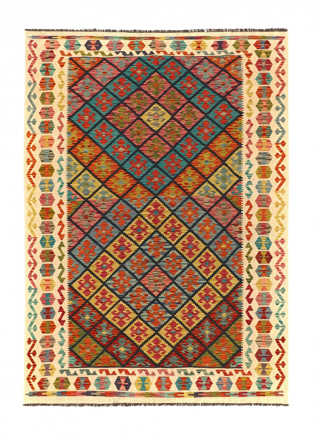 Orientalisk kelimmatta 257 x 184 cm