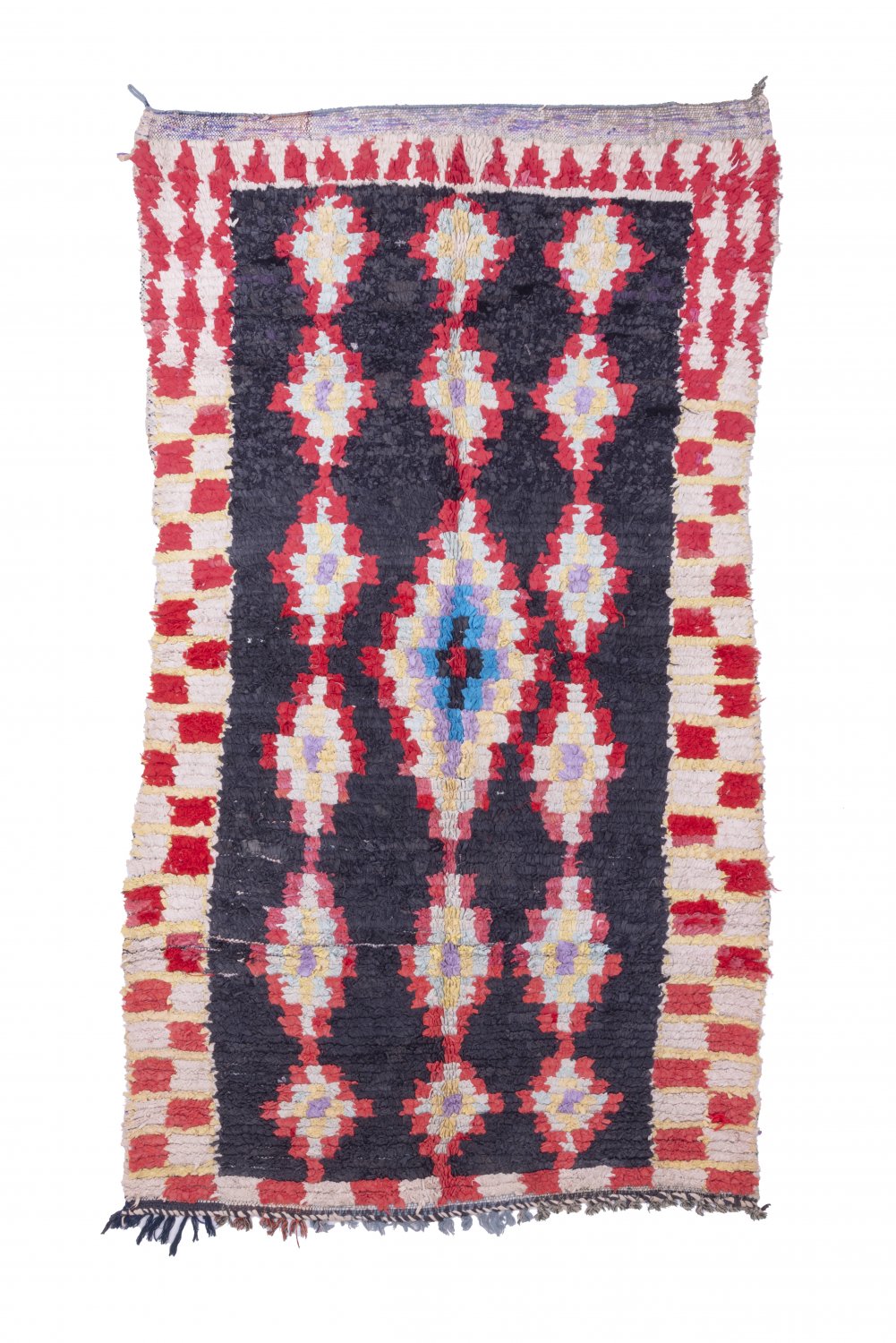 Marockansk Boucherouite-matta 235 x 130 cm