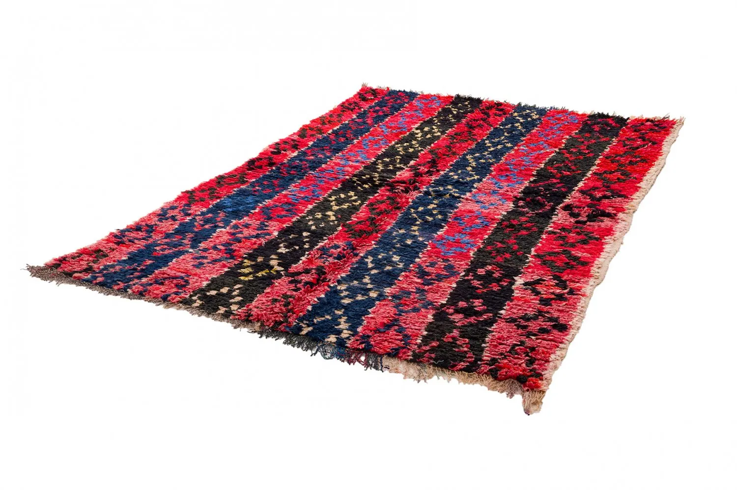 Marockansk Boucherouite-matta 135 x 205 cm