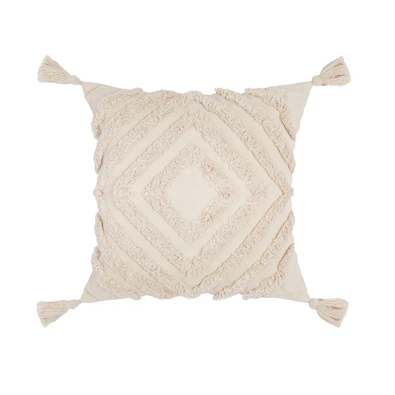 Kuddfodral - Natural Boho 45 x 45 cm (beige)