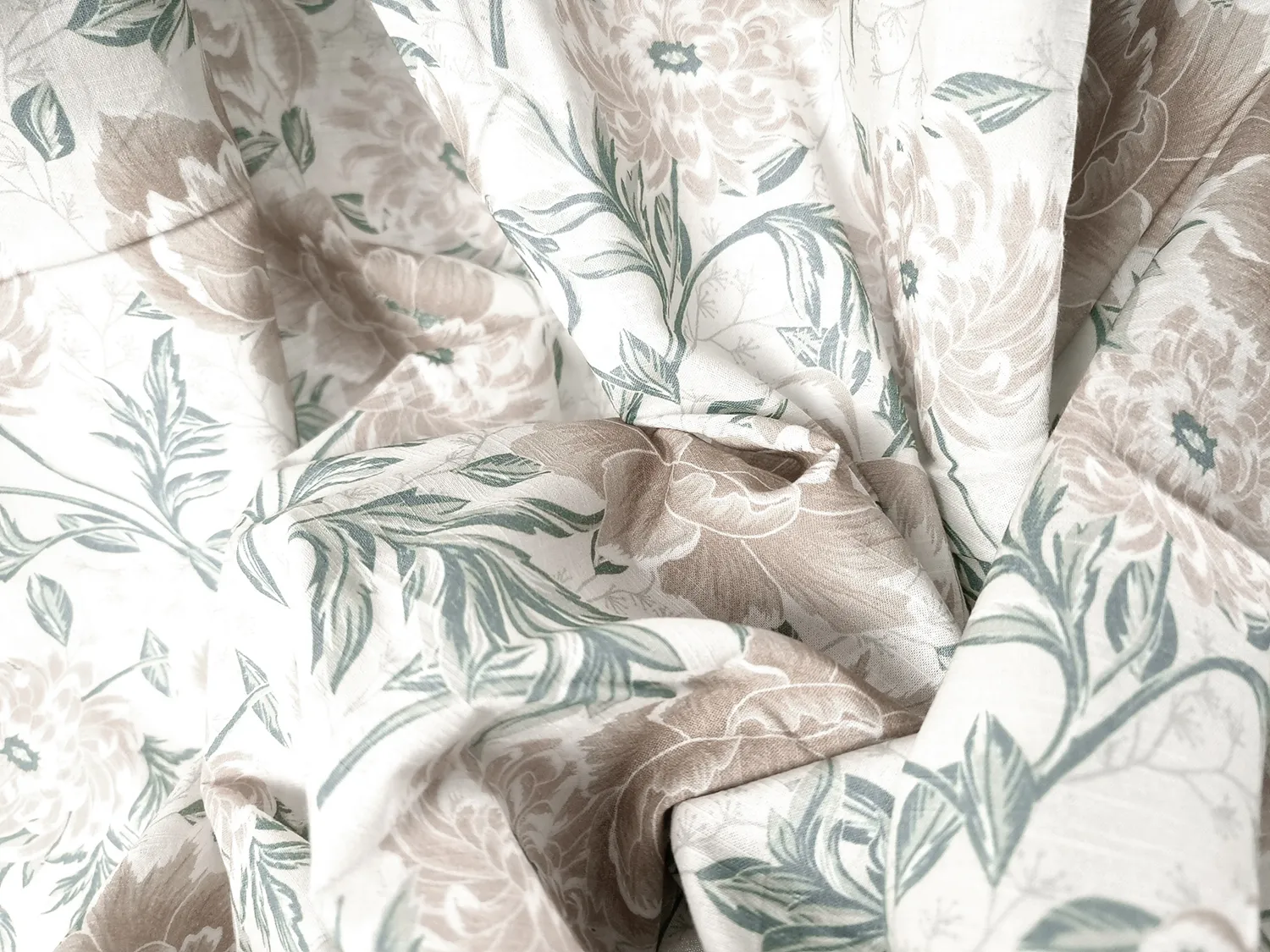 Gardiner - Bomullsgardin Almira (beige)