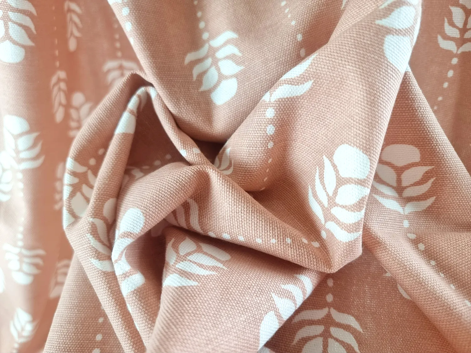 Gardiner - Bomullsgardin Sari (rosa)